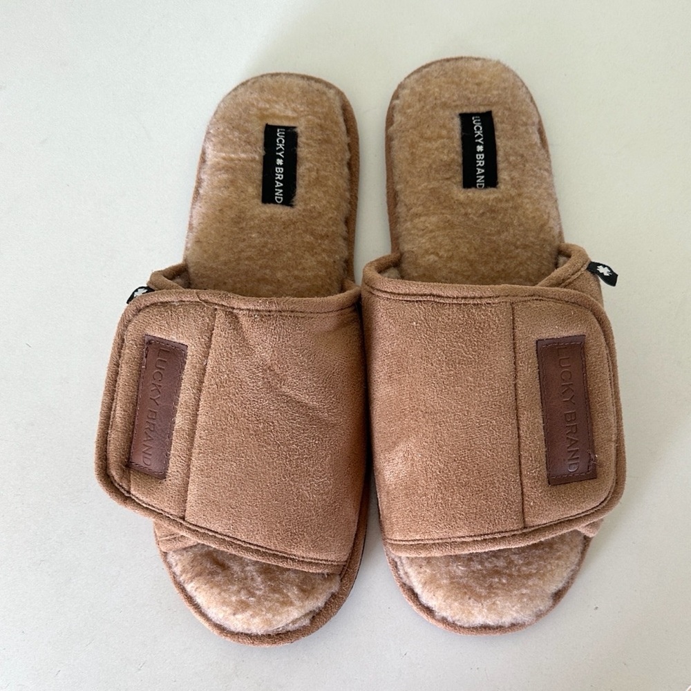 Lucky Brand Brown Slide Slippers